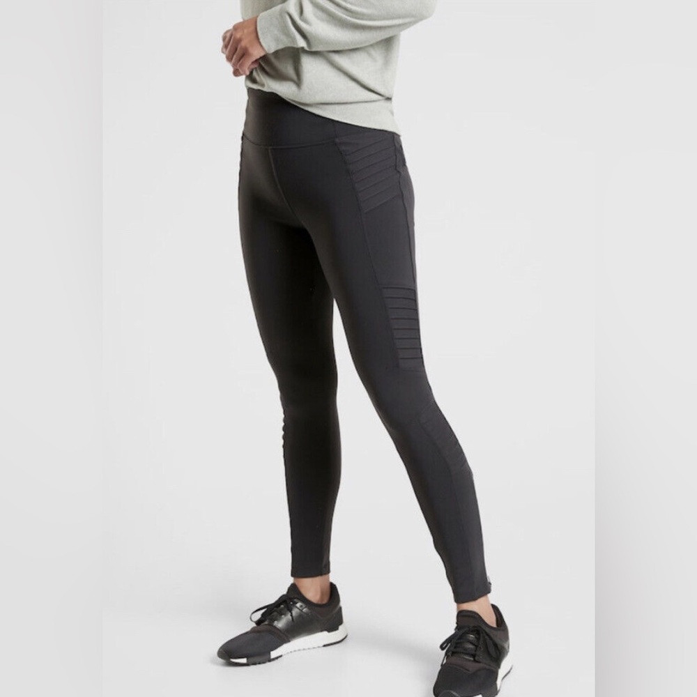Athleta Black Workout Tights- High Waist Performance